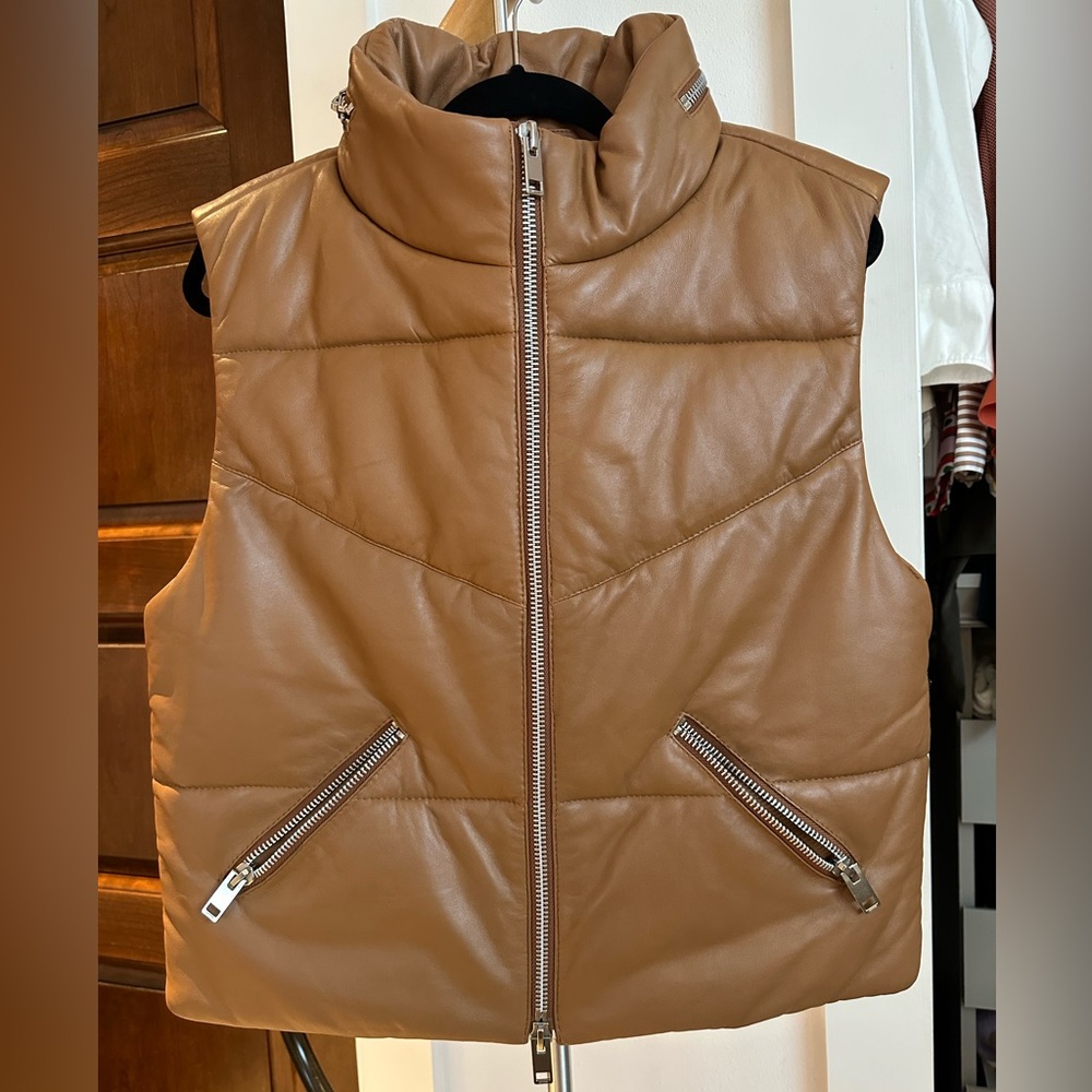 Walter Baker Lamb Leather Vest - Small - Retails $698